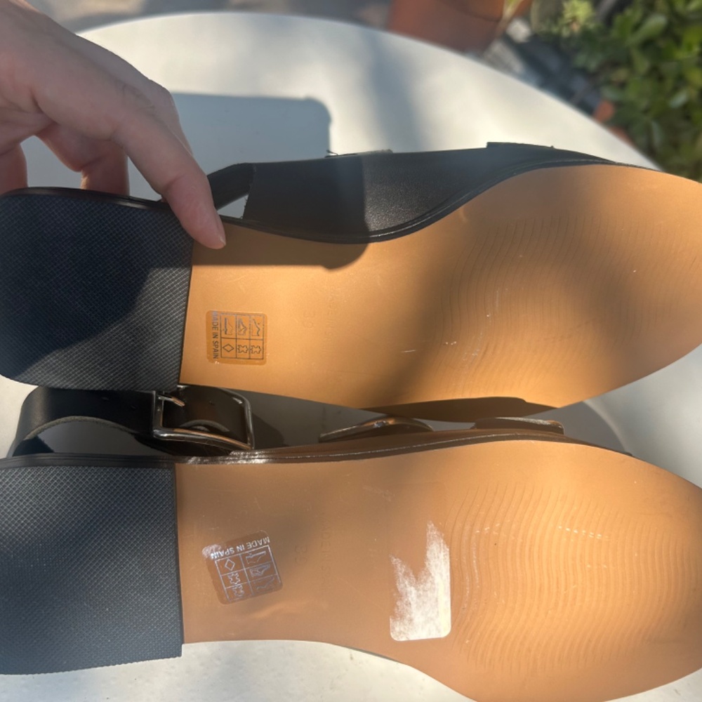 Intentionally Blank Black Sandals - Picture 6 of 6